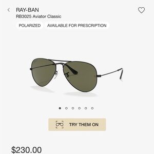 RAY-BAN Aviator Classic polarized sunglasses